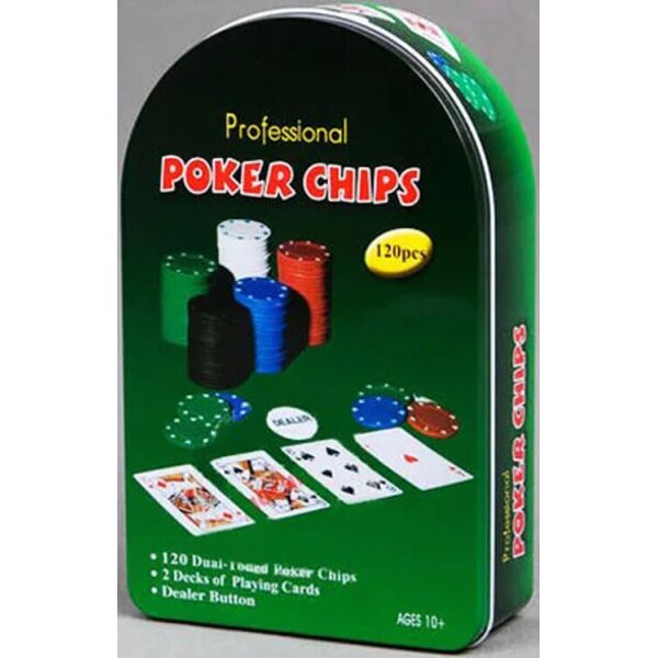 

Набор Игровой для Покера Poker Chips 120 Фишек