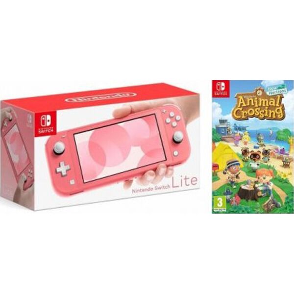 

Nintendo Switch Lite Coral + Animal Crossing: New Horizons