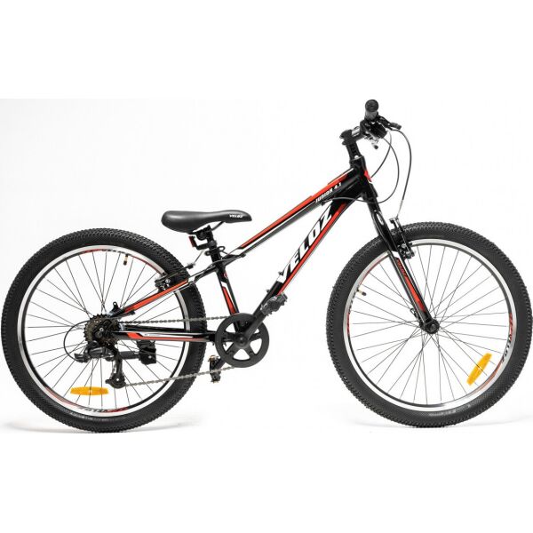 

Велосипед Veloz Junior 4.1 24” 11" 2021 черно-красный