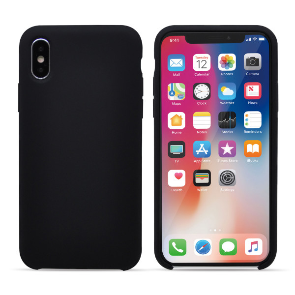 

Чехол Avatti Mela Aqua silicone Black для iPhone X