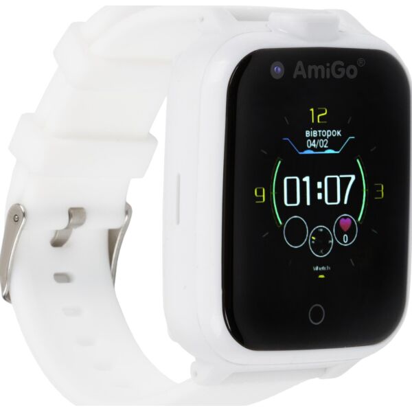 

Детские смарт-часы с видеозвонком AmiGo GO006 GPS 4G WIFI VIDEOCALL White