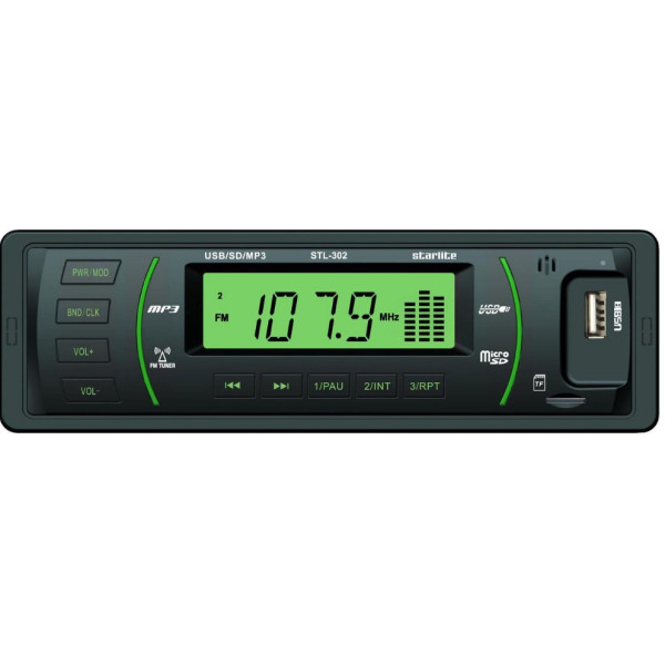 

Автомагнитола Starlite STL-302 Black/Green