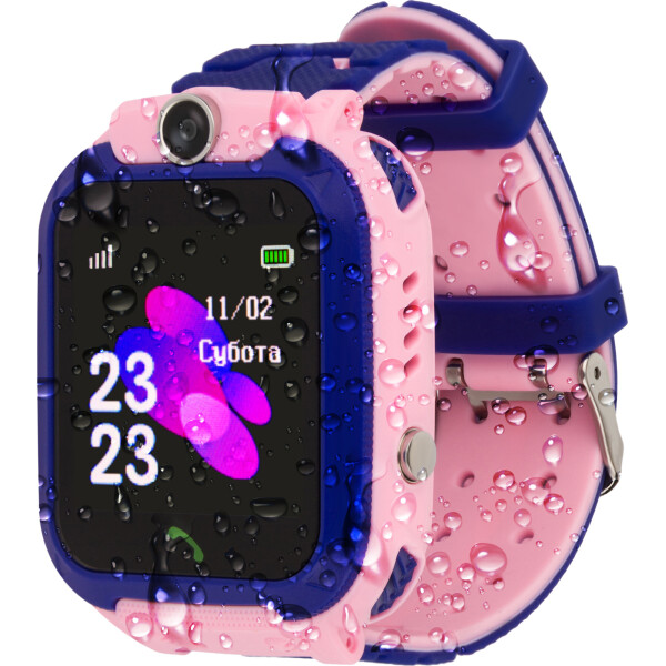 

Детские водонепроницаемые смарт-часы AmiGo GO002 Swimming Camera WIFI Pink