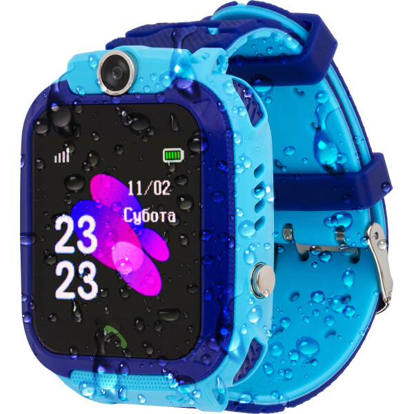 

Детские водонепроницаемые смарт-часы AmiGo GO002 Swimming Camera WIFI Blue