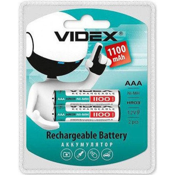 

Аккумулятор ААА Videx AAA 1100 mAh 2 шт (004604)