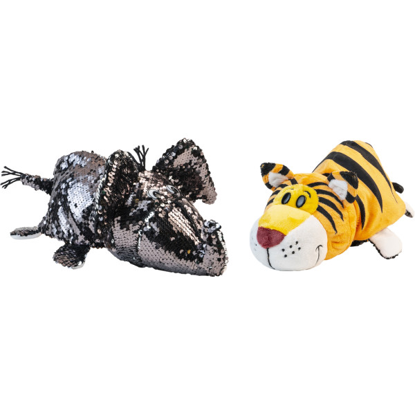 

Мягкая игрушка с пайетками 2 в 1 ZooPrяtki Слон - тигр (30 cm) (517IT-ZPR)