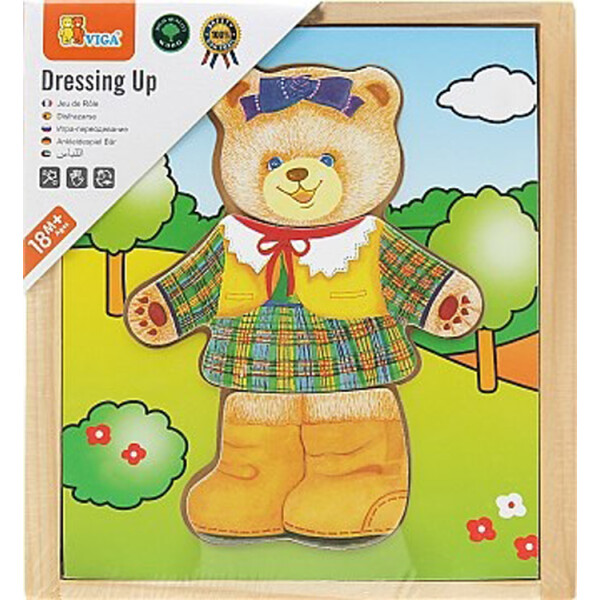 

Игровой набор Viga Toys Гардероб медведицы