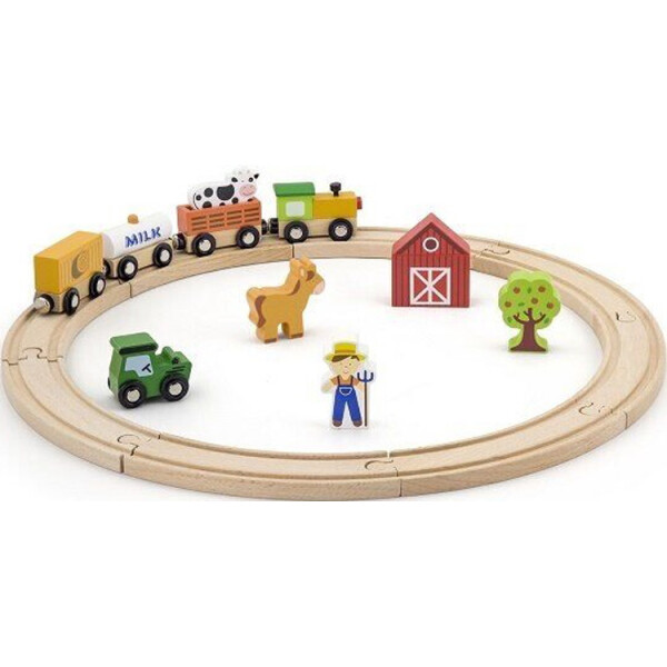 

Игровой набор Viga Toys Железная дорога 19 деталей