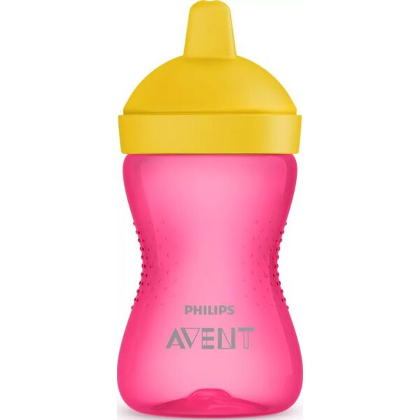 

Чашка-непроливайка Philips Avent с твердым носиком Розовая 300 мл (SCF804/04)