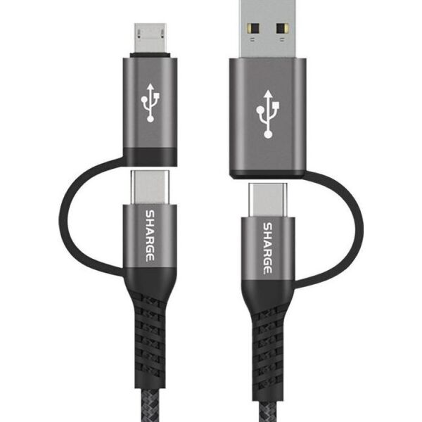 

SHANJI Type-C/Micro USB 4в1 1.2m (SL41) Black