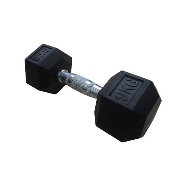 

Гантель Шестигранная обрезиненная HouseFit (DD 6442-9) 9кг
