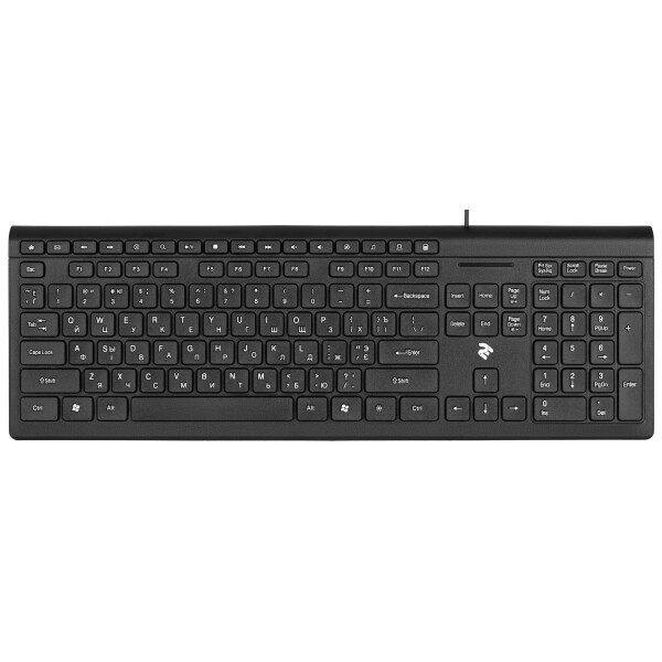 

Клавиатура 2E KM1020 Slim USB Black (2E-KM1020UB)