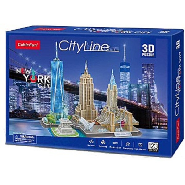 

Конструкторы 3D Cubic Fun Сити лайн Нью-Йорк (MC255h)