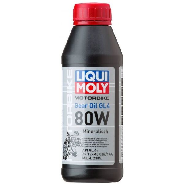 

Трансмиссионное мотомасло Liqui Moly motorbike gear oil gl-4 80w 0,5л (1617)
