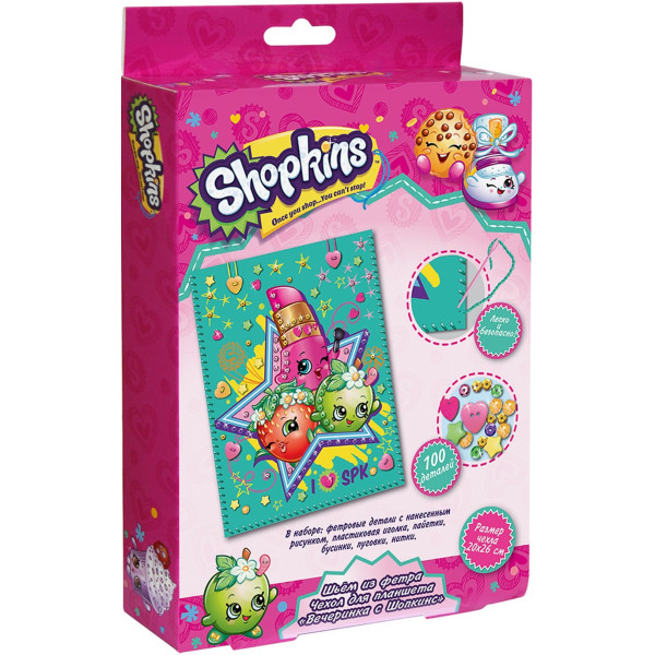 

Шьем из фетра чехол для планшета Перо Shopkins Вечеринка с Шопкинс (119846)