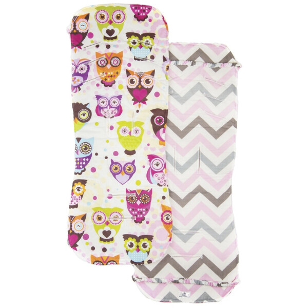 

Матрасик в коляску Merrygoround Owls pink 80х30 см