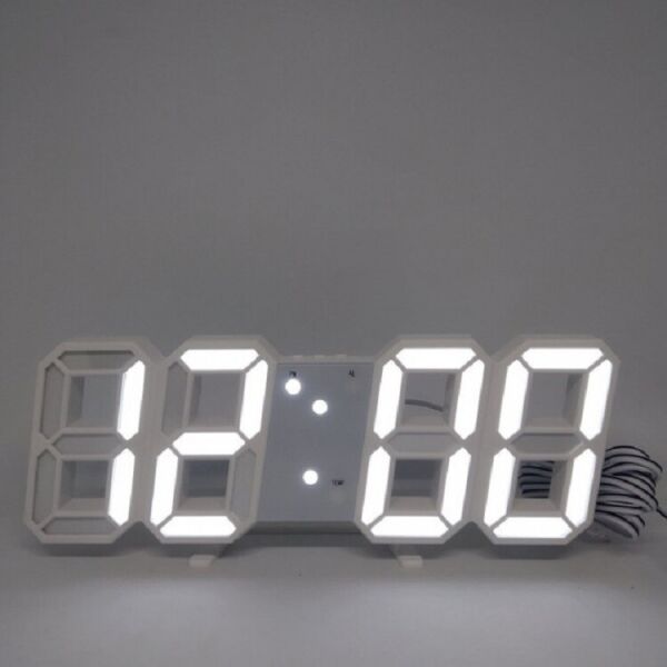 Акція на Часы электронные настольные LED VST LY 1089 с будильником и термометром Белый від Allo UA