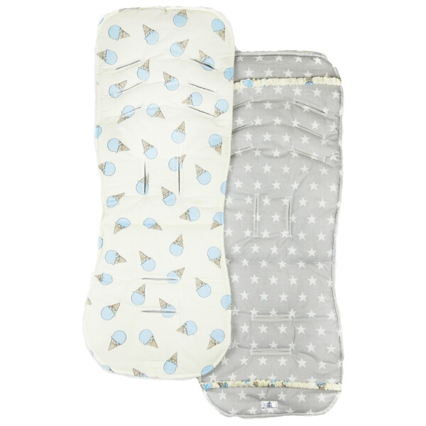 

Матрасик в коляску Merrygoround Ice cream blue 80х30 см