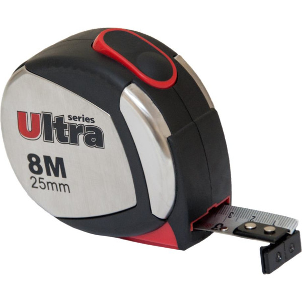 

Рулетка строительная Ultra 8 м х 25 мм магнитная (3822082)