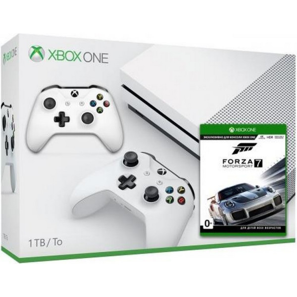 

Microsoft Xbox One S 1Tb White + Forza Motorsport 7 (русская версия) + доп. Wireless Controller with Bluetooth (White)