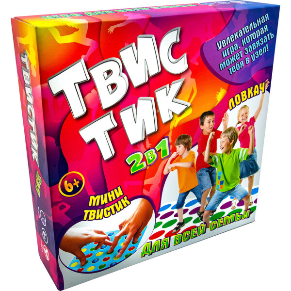 

Развлекательная игра "ТвисТик 2 в 1" (рус.) в кор. 30*30*7 см Стратег //