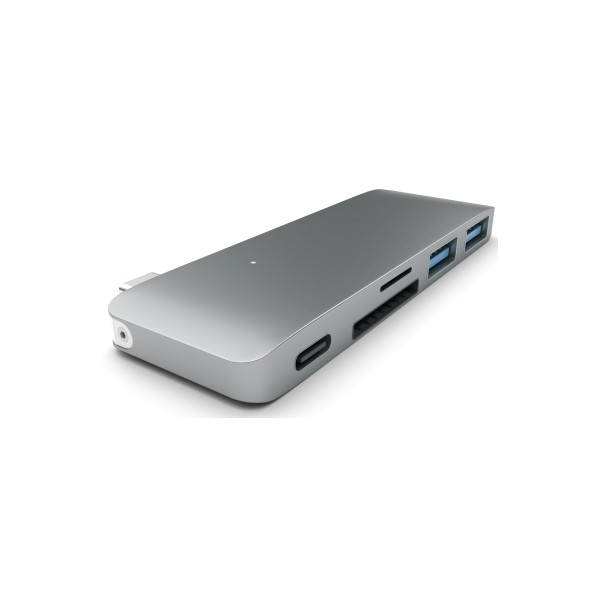 

Хаб Satechi Type-C USB 3.0 Passthrough Hub Space Gray (ST-TCUPM)