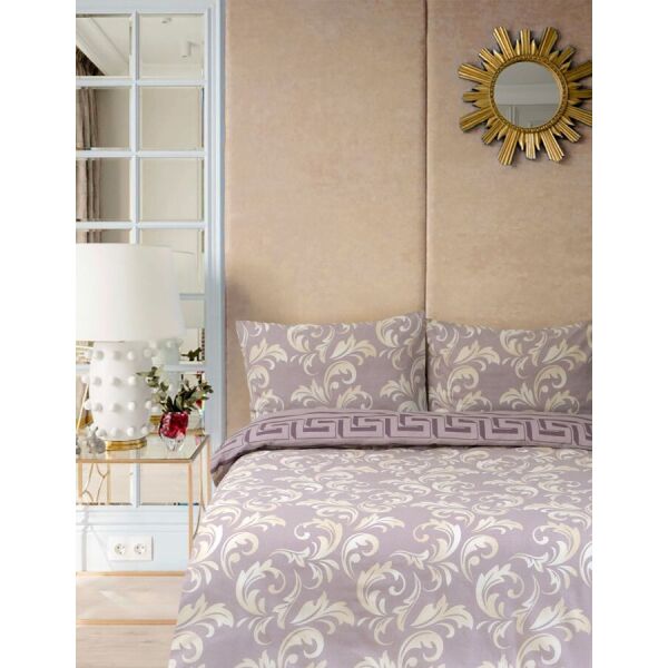 

Комплект постельного белья Iris Home Ranforce - Sigma кофе семейное (svt-2000022276221)