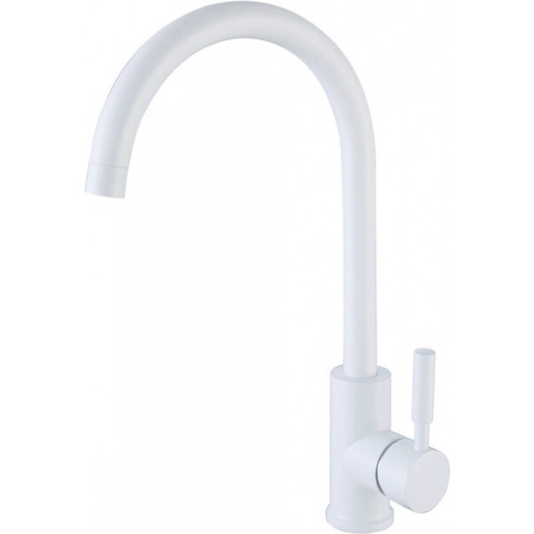 

Смеситель для кухни AQUAMARIN WAVE 390 WH