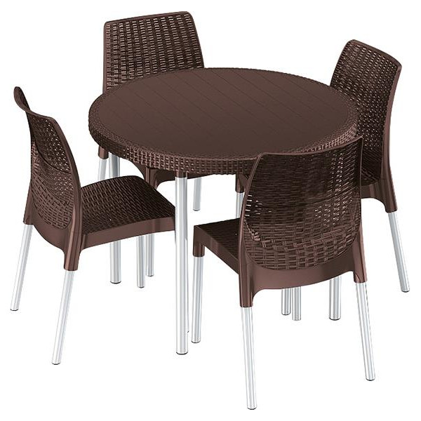 

Набір меблів Keter Jersey set коричневый (7290106925007)