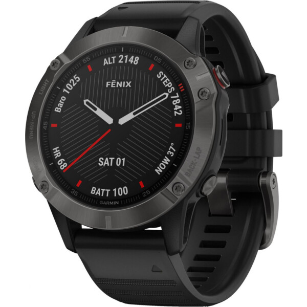 

Смарт-часы Garmin Fenix 6 Pro Sapphire Carbon Grey DLC with Black Band (010-02158-11)