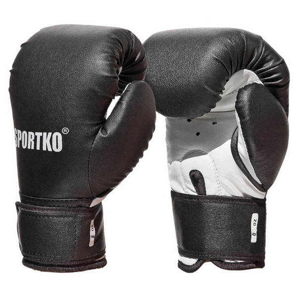 

Перчатки боксерские Sportko ПД2-8- oz (унций) черный (4666)