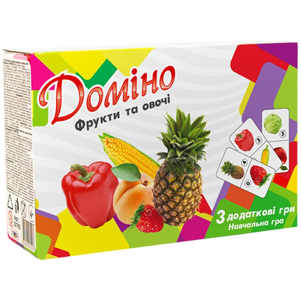 

Домино Strateg Фрукты и овощи, укр. (30764)