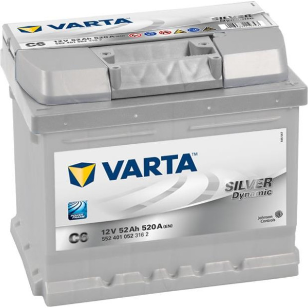 

Автомобильный аккумулятор VARTA 6СТ-52 SILVER Dynamic C6 (552 401 052)