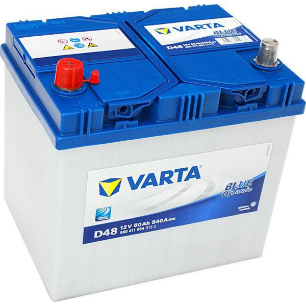 

Автомобильный аккумулятор VARTA 6СТ-60 BLUE Dynamic (D48)