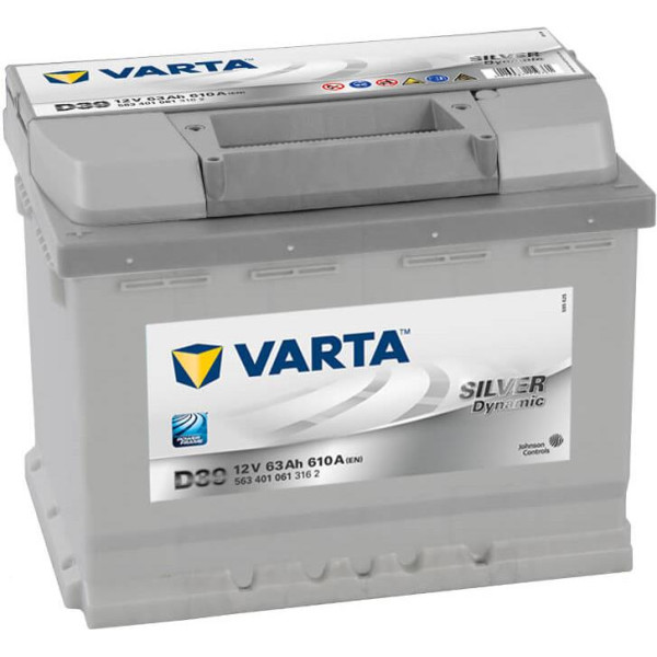 

Автомобильный аккумулятор VARTA 6СТ-63 SILVER Dynamic (D39)