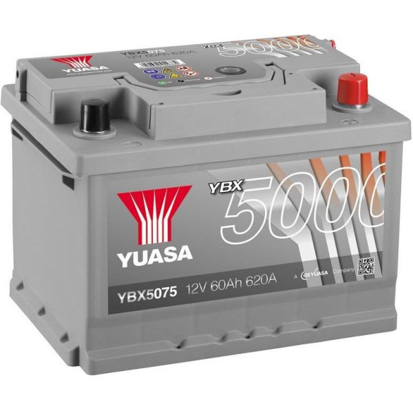 

Yuasa 12V 60Ah Silver High Perf. Bat. YBX5075 (0)