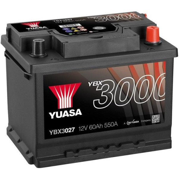 

Автомобильный аккумулятор Yuasa 12V 60Ah SMF Battery YBX3027 (0)