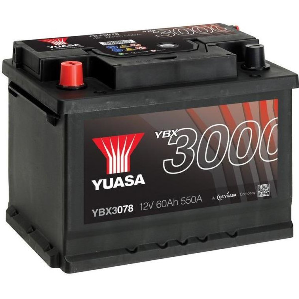 

Автомобильный аккумулятор Yuasa 12V 60Ah SMF Battery YBX3078 (1)