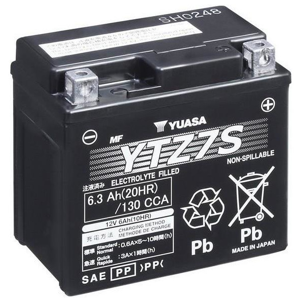 

МОТО Yuasa 12V 6,3Ah High Perf. MF YTZ7S (GEL)