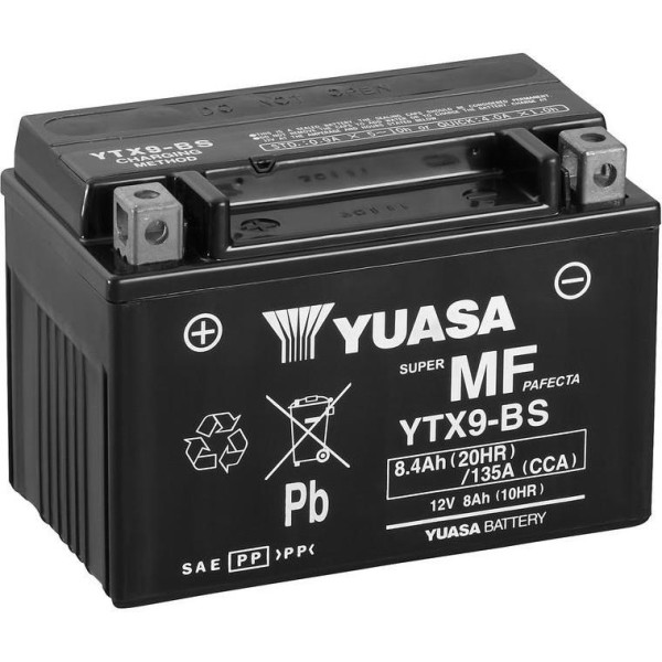

МОТО Yuasa 12V 8Ah MF VRLA Battery YTX9-BS