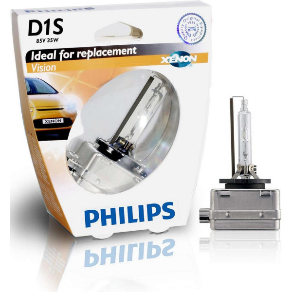 

Ксеноновая Philips D1S Vision, 4600K, 1шт/блистер (85415VIS1)