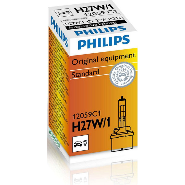 

Автолампа накаливания Philips H27W/1 Vision, 1шт/картон (12059C1)