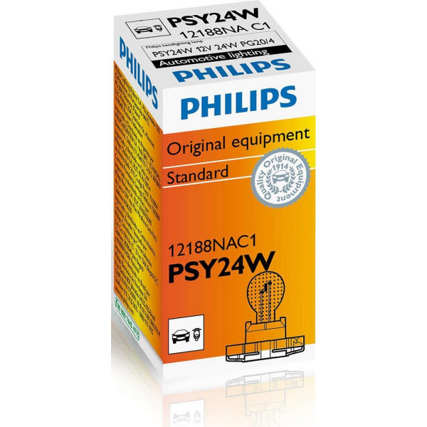 

Автолампа накаливания Philips PSY24W, 1шт/картон (12188NAC1)