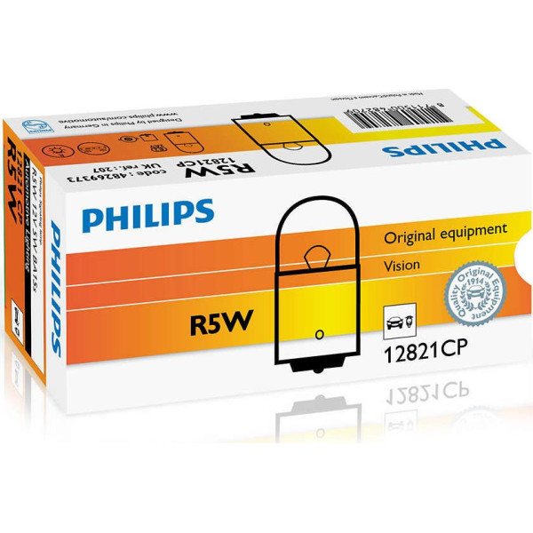 

Автолампа накаливания Philips R5W, 10шт/картон (12821CP)