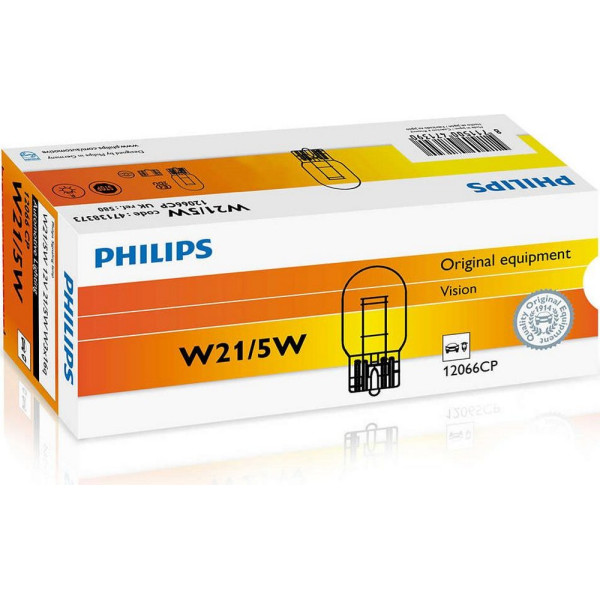 

Автолампа накаливания Philips W21/5W, 10шт/картон (12066CP)