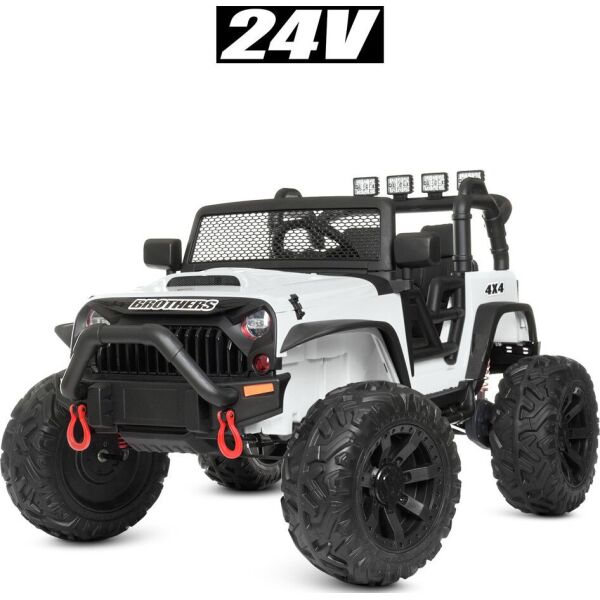 

Электромобиль Джип M 4553EBLR-1(24V) белый BAMBI
