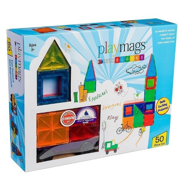 

Конструктор Playmags магнитный набор 50 эл. PM152