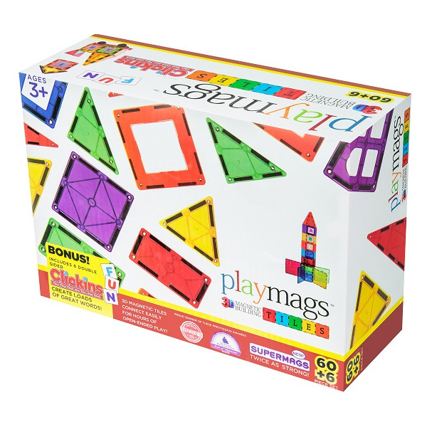 

Конструктор Playmags магнитный набор 60 эл. PM158