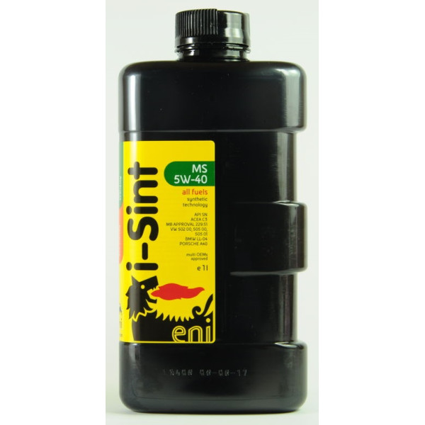 

Моторное масло ENI I-Sint MS 5W-40 (1л)