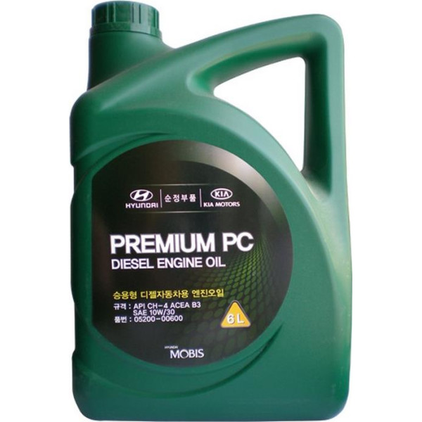 

Моторное масло Hyundai/Kia Premium PC Diesel 10W-30, 6л